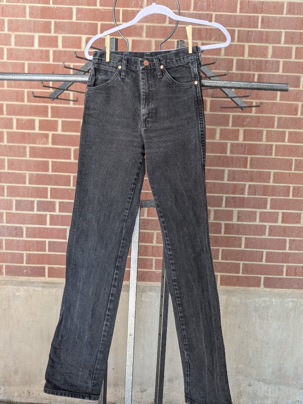 Wrangler 936 Cowboy Cut Slim Fit Jeans Mens 27x36 Black WBK Western Denim